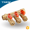 2/3/4 ways heating flow water meter tube pipe fittings connector brass copper industrial 16bar manifold control valve